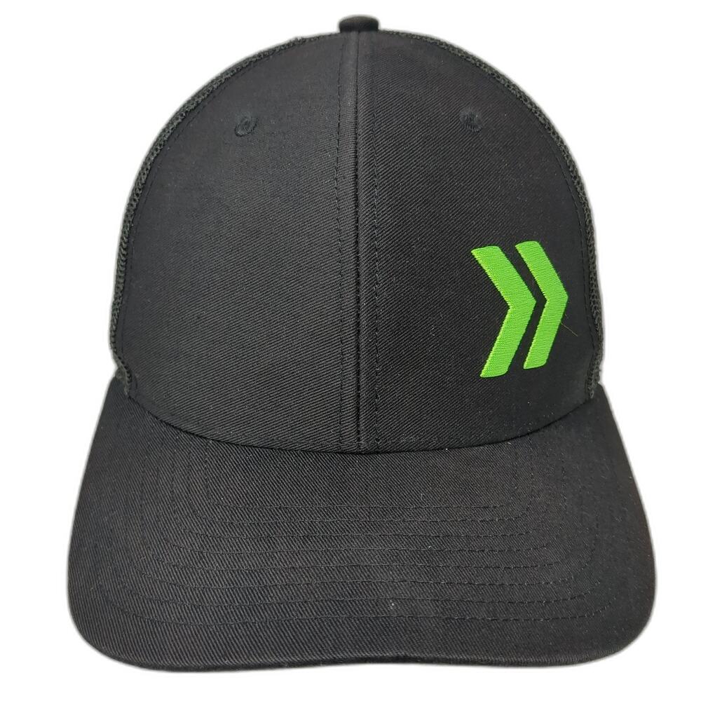 Get Moving Forward Snapback Trucker Hat Black One Size Mesh Back Name Brand